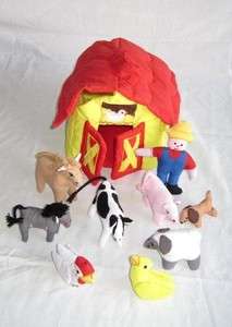 Barn Bag Handmade Soft Sculpture Plush Baby Toy  