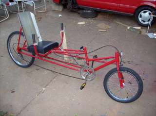 Recumbent Bike Bicycle PLANS build your own Trike Tall  