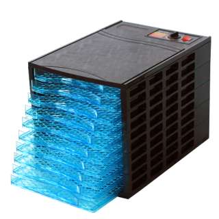CBI Black Food Dehydrator Dryer 10 Drying Trays Racks 600W 155 Degrees 