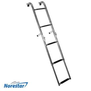 New Stainless Steel 5 Step Transom/Stern Boat Ladder  