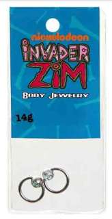 Invader Zim Gir Captive Hoop Nose 2 Pack Body Jewelry  