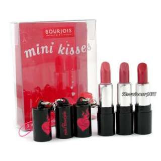 Bourjois Mini Kisses Lipstick Set #14 Berry Bisous 17 Gilded Rose 25 