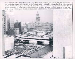   of MI Detroit New Greyhound Bus Terminal. Photo is dated Dec 1958