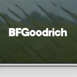  BF Goodrich White Sticker BFG Bfgoodrich Tire Laptop Vinyl 