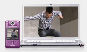 Sony Webbie MHS PM1 HD Video Camera/Camcorder ~ Violet 0689466086409 