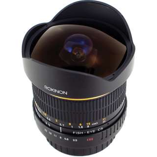 Rokinon 8mm f/3.5 Aspherical Fisheye Lens For Canon EOS Mount DSLR 