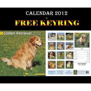  GOLDEN RETRIEVER DOGS CALENDAR 2012 + FREE KEYRING Office 