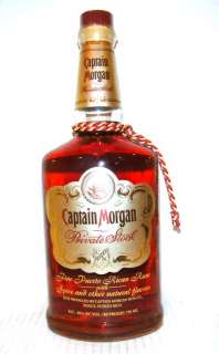 Captain Morgan Private Stock Rum Collector Sealed Bottle   OLD 