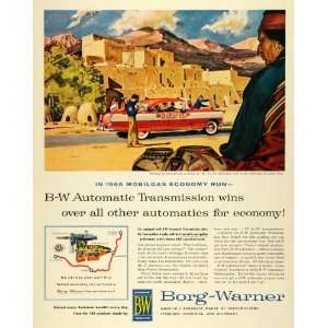  1955 Ad Borg Warner Transmission Taos New Mexico AAA 