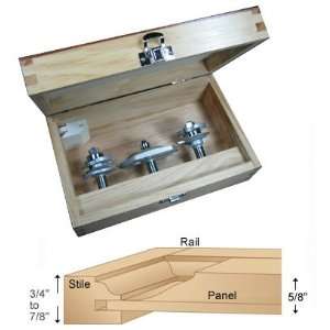  Infinity Tools 00 100, 3 Piece Ogee Cabinet Makers Router 