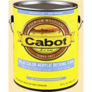  Cabot 1G Med Base Solid Color Acrylic Deck Stain W/ Teflon 