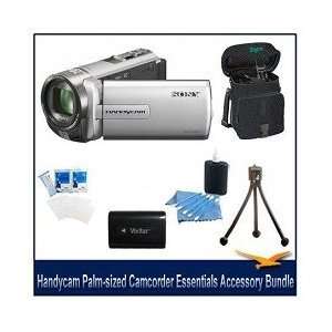 Sony DCR SX65 Handycam Camcorder (Silver) Value Bundle  Included High 