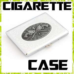 King Size Metal Cigarette Case 70222Revolver  