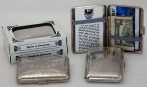 Metal Wallet, Card Case, Cigarette Case German Made  