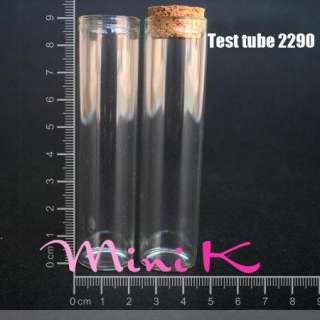   Clear Glass Bottle Cork Pyrex 20ml Wishing Oil Vial Test tube 2290