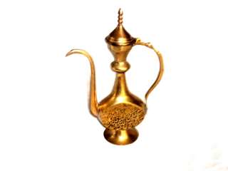 Vintage Brass Genie Style Coffee Tea Urn Pitcher Pot    