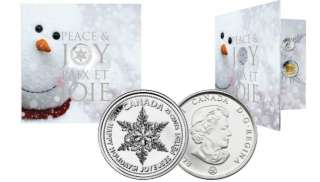 2011 HOLIDAY 7  COIN GIFT SET WITH SNOWFLAKE CANADA  