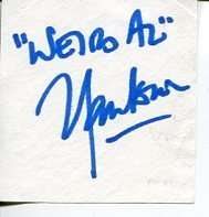 Weird Al Yankovic Comedy Singer Rare Signed Autograph  