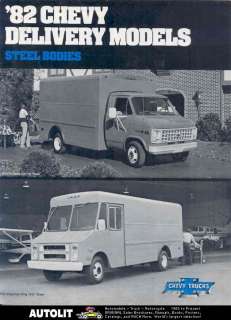 1982 Chevrolet Step Van Hi Cube Steel Truck Brochure  