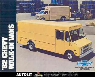 1982 Chevrolet Step Van & Hi Cube Van Truck Brochure  