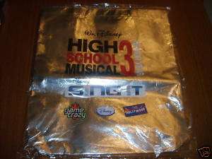 High School Musical 3 {SILVER TOTE BAG} Disney Sing It  