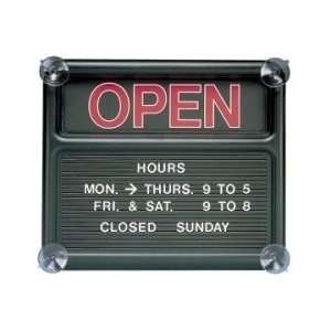  Quartet Open/Closed Sign   Black   QRT81301 Office 