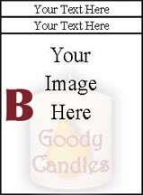 Personalized Memorial Candle   Photo, Name & Dates  