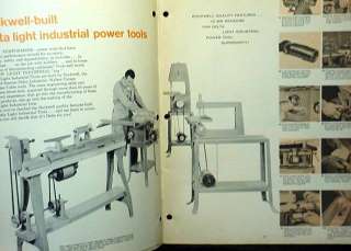 1964 Rockwell Delta Power Tool Catalog Table Saw Drill Press Scroll 
