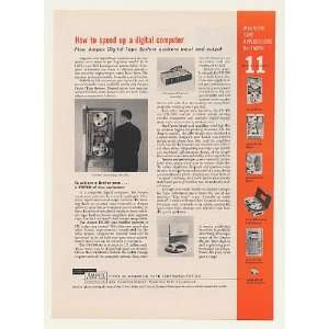  1958 Ampex FR 300 Digital Computer Tape System Print Ad 