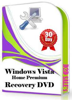Windows Vista Home Premium Restore Recovery Repair Fix Boot DVD  