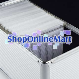 300 Capacity Aluminum like CD DVD Storage Case Silver  