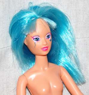   Hasbro JEM  AJA  Doll 1985 Electric BLUE Colored Hair RARE  