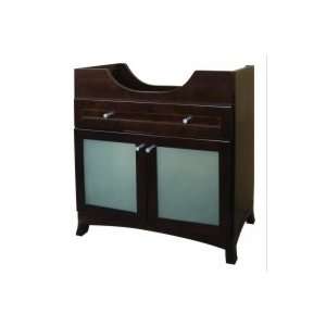 Ronbow 31 Adara Single Bowl Vanity Cabinet With Frosted Glass Doors 