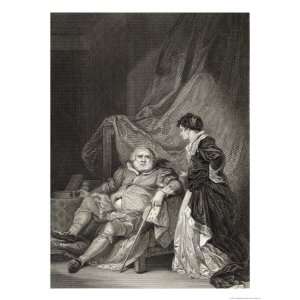  Catherine Parr with an Aged Henry VIII Giclee Poster Print 
