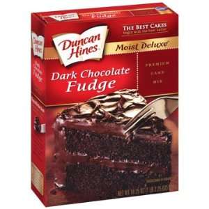 Duncan Hines Dark Chocolate Fudge Cake Mix 18.25oz (Pack of 2)