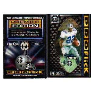 Emmitt Smith Dallas Cowboys 1997 Proflick Football Game Card