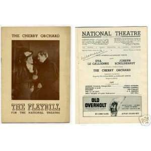  Eva Le Gallienne Cherry Orcha Signed Autograph Playbill 