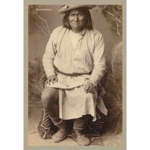  Geronimo   Apache Chief 28X42 Canvas