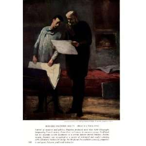 1961 Honore Daumier   Advice to a Young Artist   Vintage Impressionist 