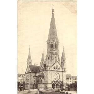 1910 Vintage Postcard   Kaiser Wilhelm Church   Gedachtniskirche 