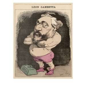  Leon Michel Gambetta French Lawyer and Statesman Stretched 