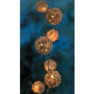  Grapevine / rattan ball String lights: Home Improvement