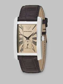 Emporio Armani   Leather Strap Watch