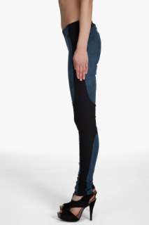 Helmut Lang Stretch Combo Denim Leggings for women  