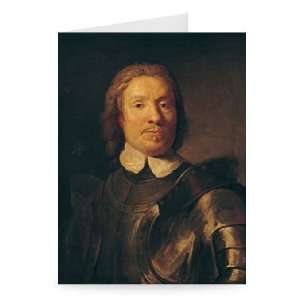 Oliver Cromwell (1599 1658) (oil on canvas)    Greeting Card (Pack 