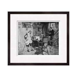 Oliver Cromwell Visits Milton Framed Giclee Print
