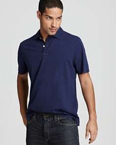 The Mens Store at  Enzyme Washed Slub Jersey Polo 