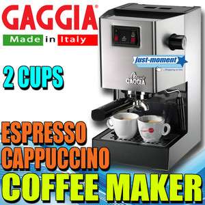 GAGGIA CLASSIC Machine coffee ESPRESSO CAPPUCCINO original 2 cups 