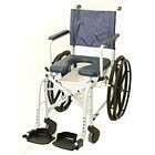 Lumex 22 PVC Shower Commode Transport Chair Wheelchair