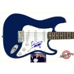 Quincy Jones Autographed Signed Blue Guitar & Proof